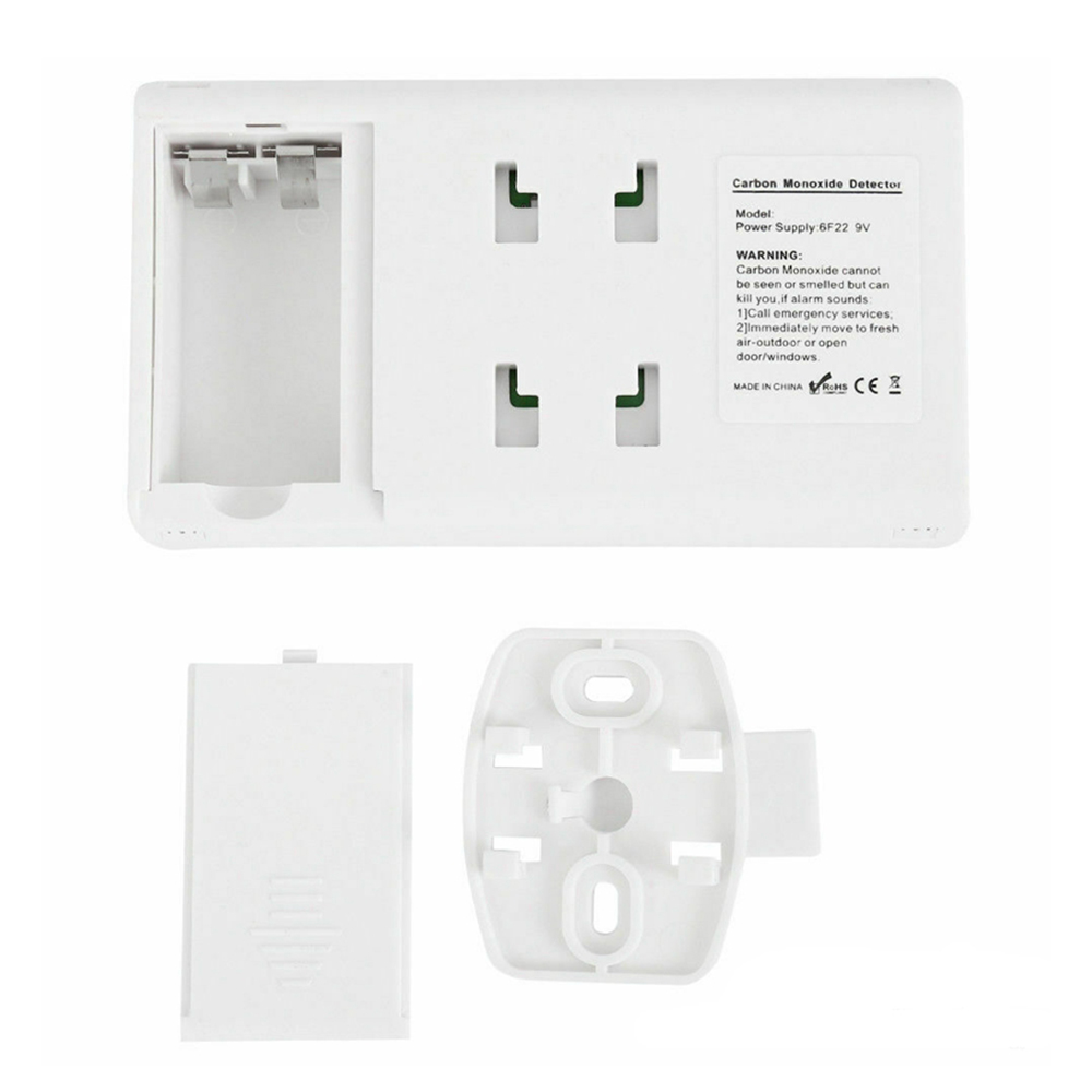 LCD Smart Voice Carbon Monoxide Detector CO Alarm Sensor Poison Gas Fire Smoke Alarm Alarm with Voice Alarm